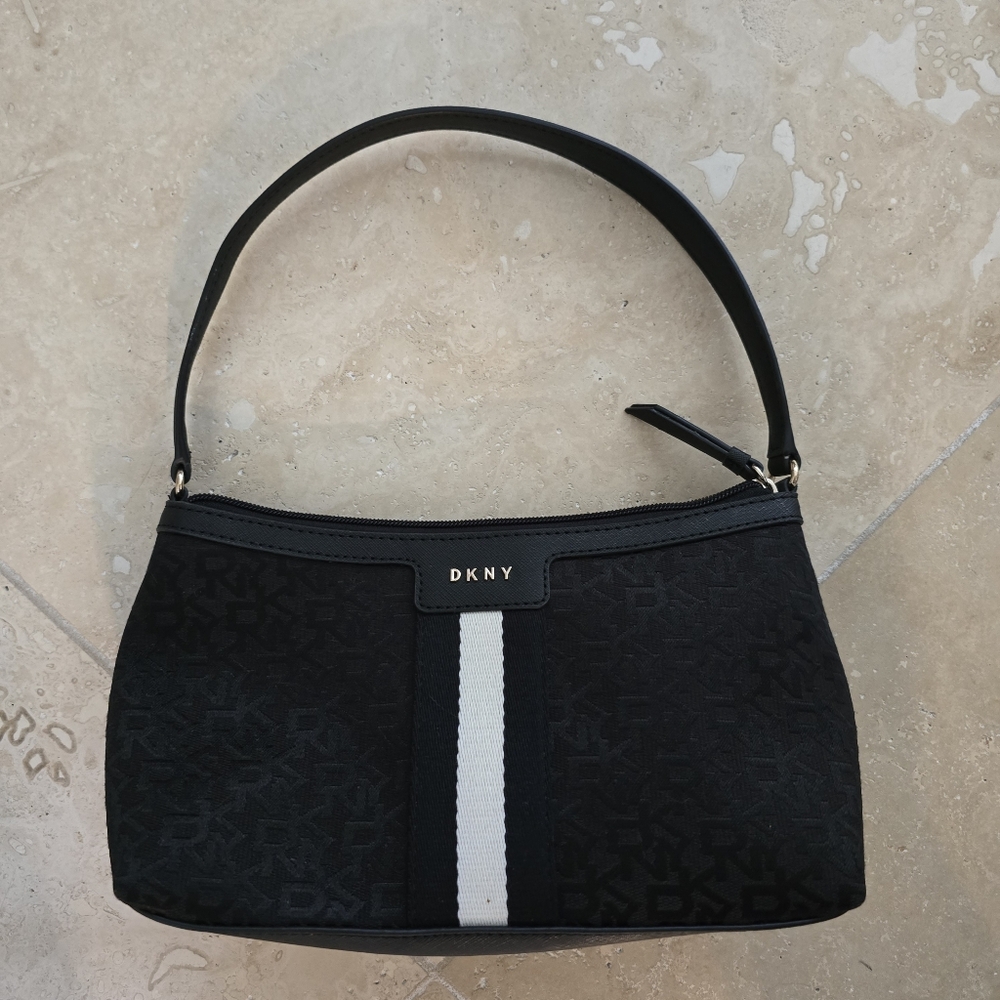 DKNY Black and White Shoulder Bag
